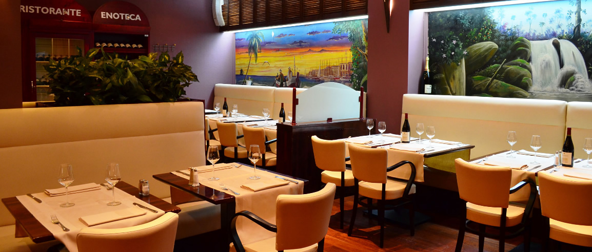 Ristorante e quadri incantevoli